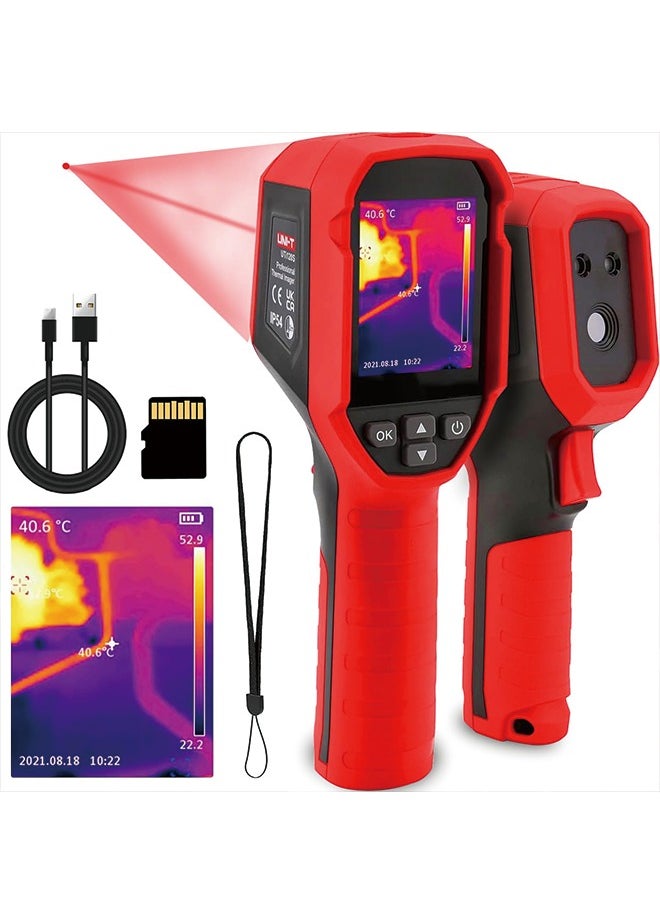 UNI-T - UNI-T UTi120S Thermal Imaging Camera 120x90 IR Resolution Handheld Thermal Imaging Camera 10800 Pixels,-4°F~850°F Handheld Infrared Camera with PC Analysis and Video Recording Supported,Micro SD Card - Image 1
