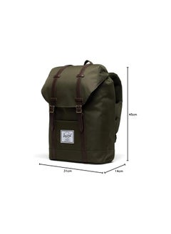 Herschel Retreat Backpack, Ivy Green/Chicory Coffee, Classic 19.5L, Retreat Backpack, One Size  - Image 5