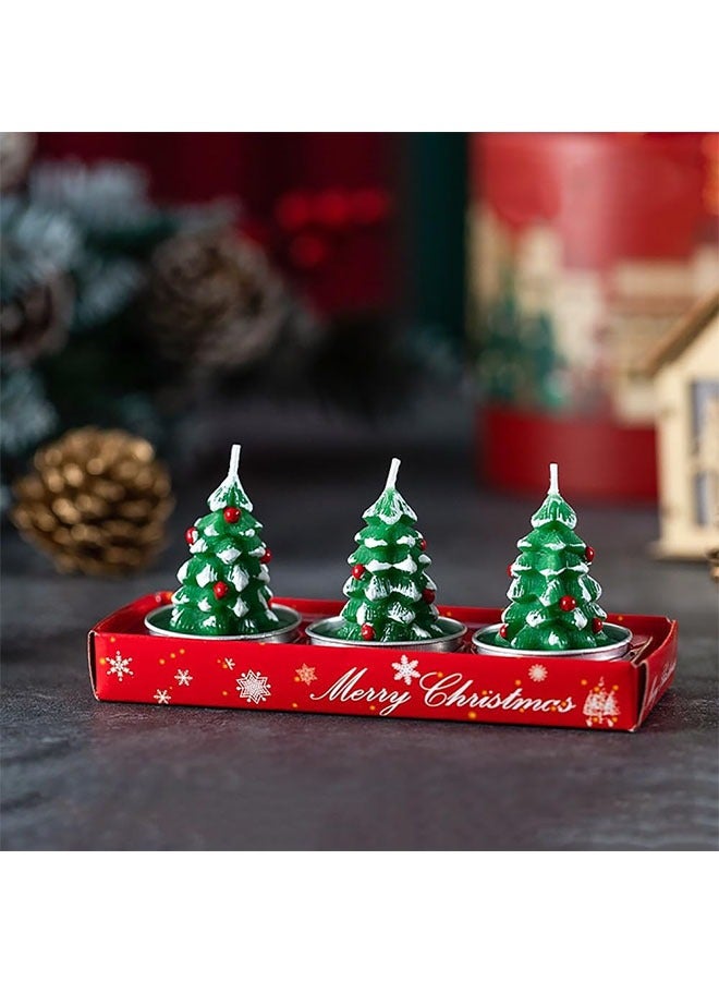 JCB CHIC Christmas Flameless Candles，Christmas Scented Candles, Smokeless Clean Burning, Cotton Wick,Mini Jar Candles for Holiday Gifts, Home Decor, Christmas Party Favors - Image 1