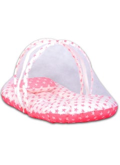 Moro Moro Baby Cotton Mattress with Mosquito Net – Comfortable & Protective (4-8 Months) 