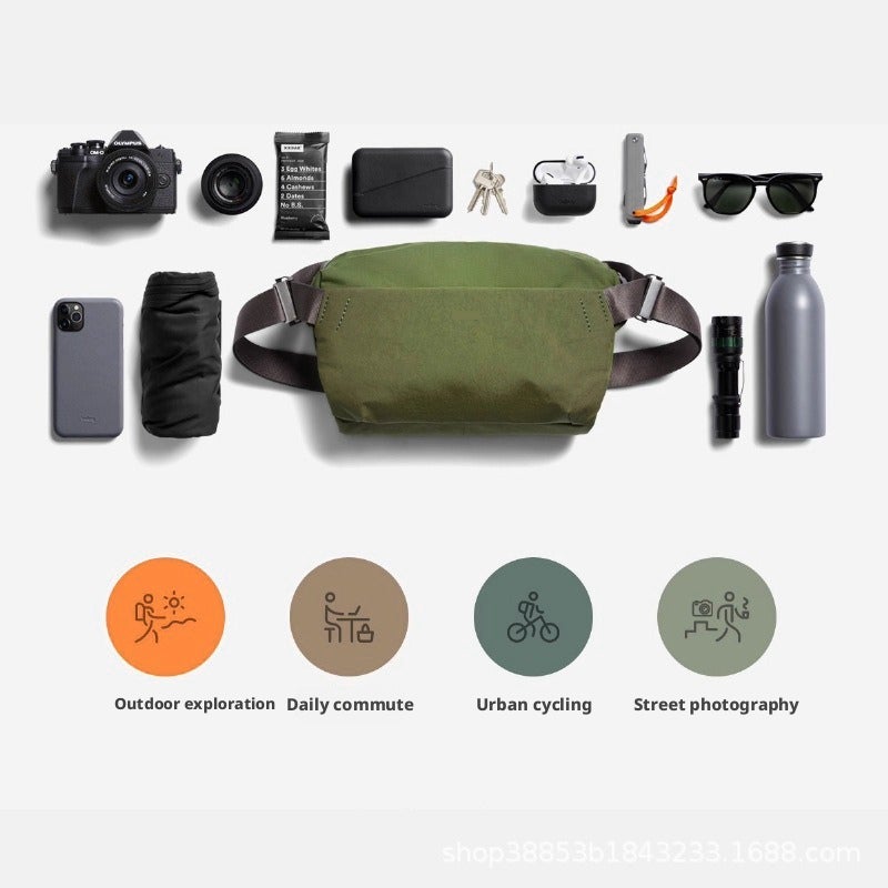 Men's 9L Australia Explorer Camera Chest Bag Waterproof Outdoor Sports Cycling Sling Waist Bag - Image 1