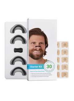 NOOM Anti-snoring nose patch Comfortable anti-snoring device (30 Count, Black) - Boost Oxygen Intake, Reduce Snoring, Improve Sleep Quality - Sweat Resistant, Skin Safe Nasal Strips - Extra Strength Snoring Solution  - Image 1
