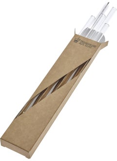 TFA Washable, Comfortable Drinking, Glass Drinking Straws, Glass Straws Glaswerk 4 Pieces, 20CM Size (German Quality) Bpa Free  - Image 1