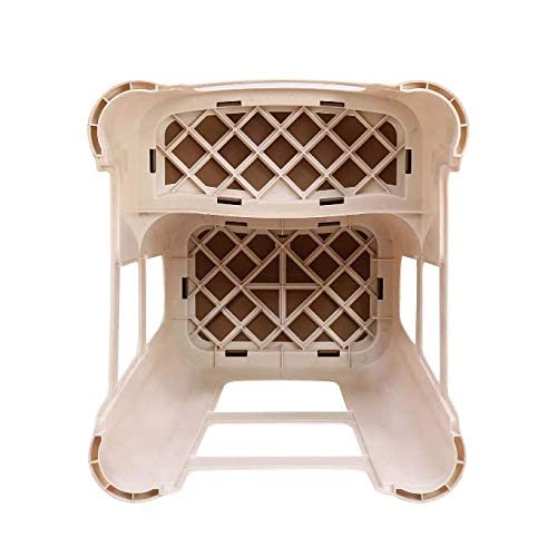 STYLESEAT Strong and Durable Plastic Step Stool for Home, Bedroom, Bathroom, Kitchen, Living Room Office Adult Kids Children's and Garden Stool with high Load Capacity (Brown) - Image 5