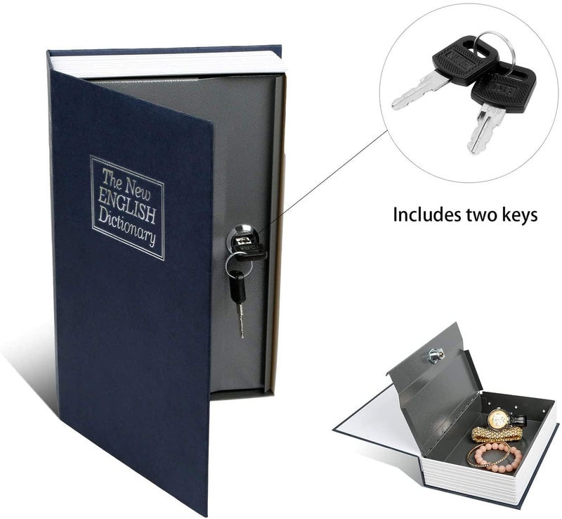 ZMOXY Hidden Safe Book Dictionary Style Locker Vault Box with 2 Keys Jewelry Cash Box Locker Book Safe Mini Locker for Office HomeMulti Design BIG24 15 55 - Image 4