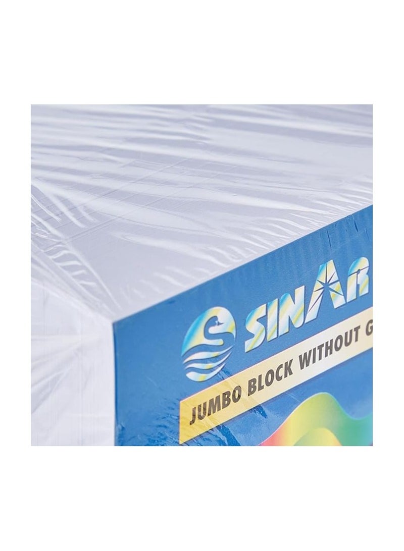 SINARLINE SINAR MEMO CUBE PAPER WHITE 90X90X90 MM LL02344 WITHOUT GUM - Image 2
