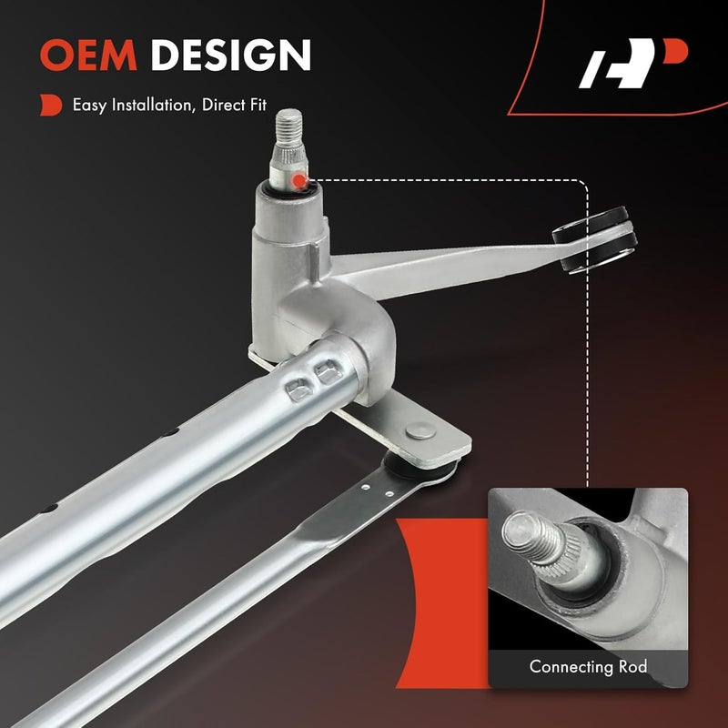 A-Premium Front Windshield Wiper Linkage Without Wiper Motor for Nissan Rogue 2008-2015 - Image 2