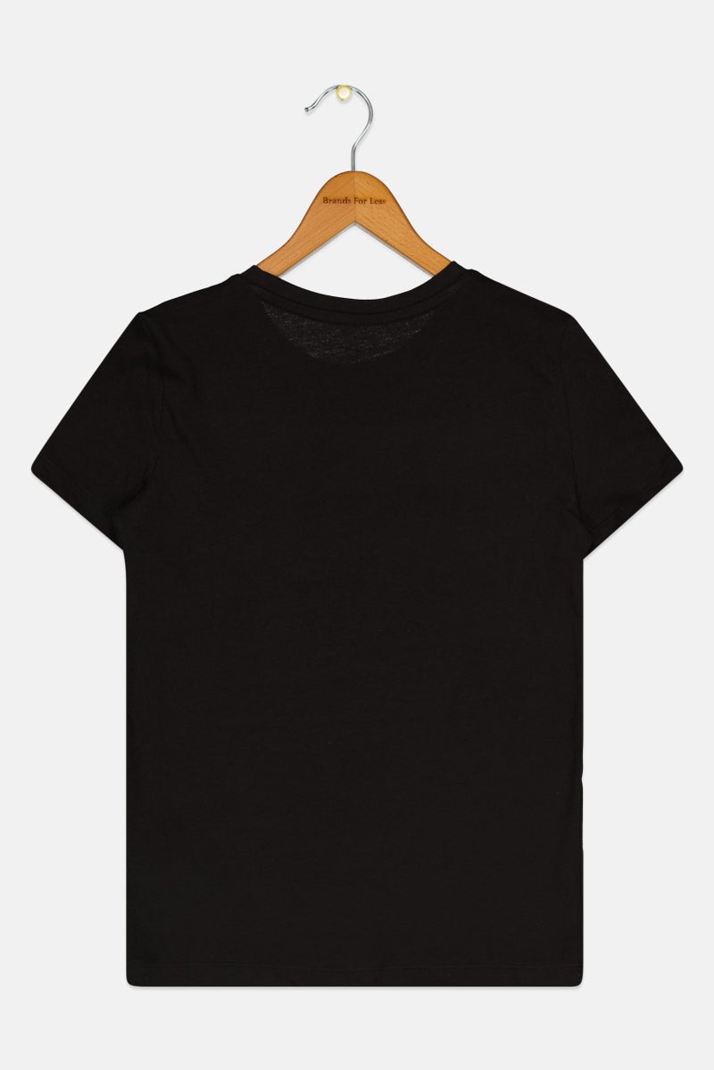 PUMA Kids Girl Sportswear Fit Short Sleeves Outdoor Top, Black  - Image 2