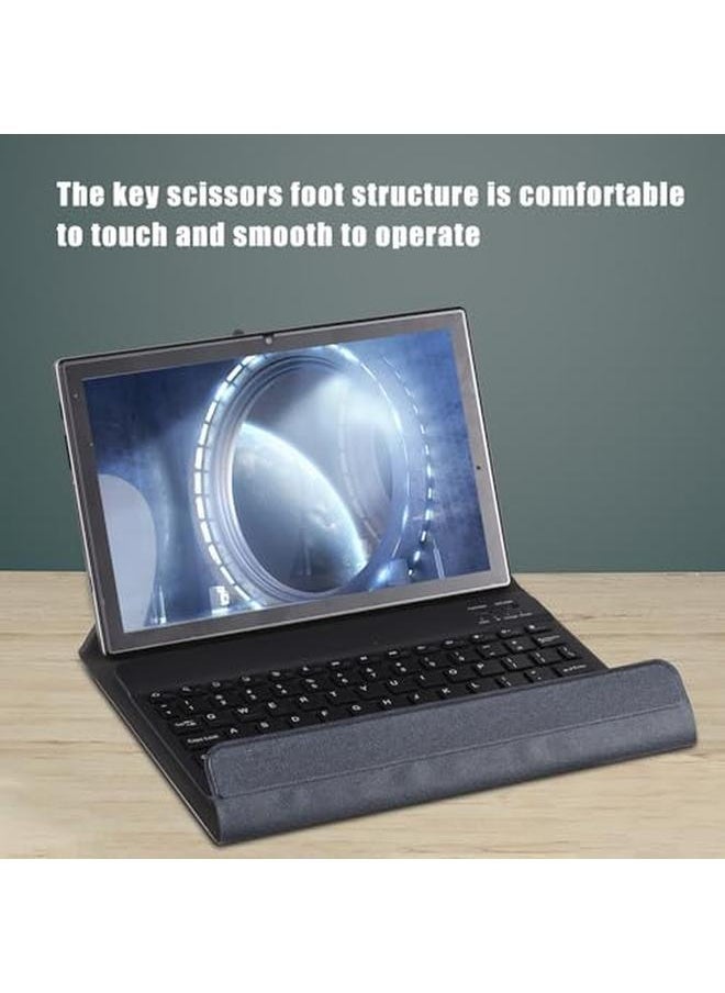 erorex - Universal 10.1 Inch Tablet Case With Bt Keyd Cover Protection Case Tablet Case 10In Tablet Case Universal Compatibility Foldable And Portable Multifunctional Weless Bt Keyd Doomun - Image 1