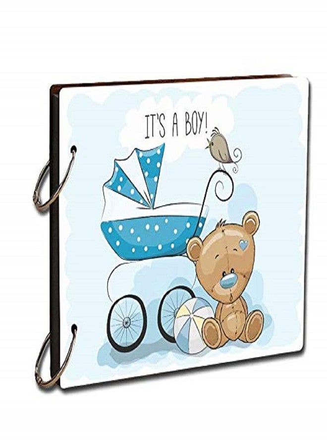 Printelligent DIY Scrapbook Photo Album- Handmade Scrapbook for Baby Small 9 x 6.5 Inch - Image 1