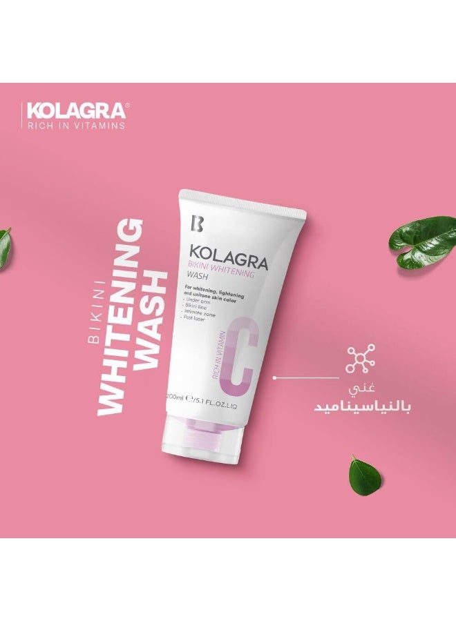 Kolagra Bikini Whitening Wash With Vitamin 200ml - Image 5