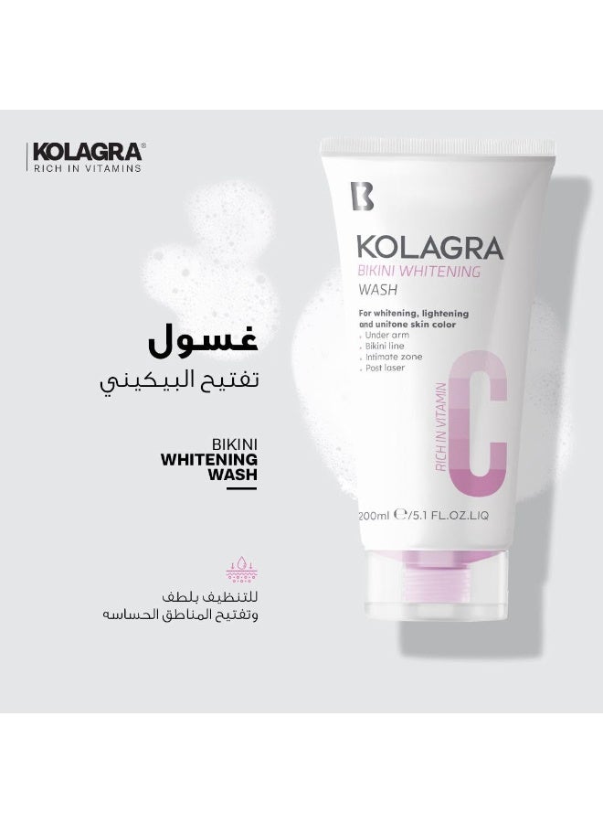 Kolagra Bikini Whitening Wash With Vitamin 200ml - Image 3