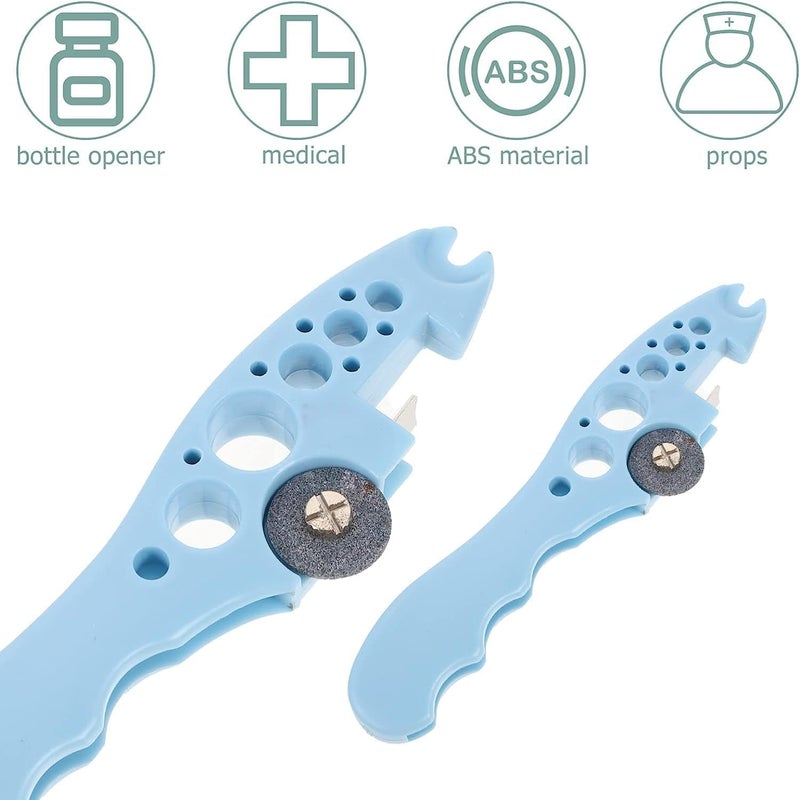 FEBLICH Ampule Cutter with 5 Extra Blade Vial Opener Ampoule Cutting Tool Pill Cutter for Small Pills Ampoule Cutter for Doctors Glass Bottle Cutter Suitable for Home Daily Or Medical Use - Image 4