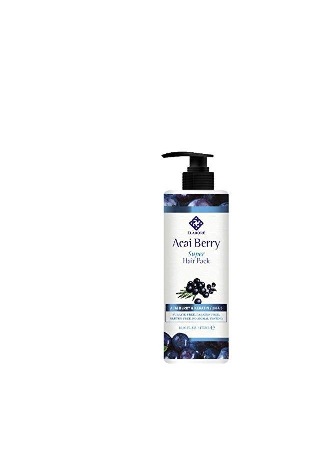 Elabore Acai Berry Super Hair Pack & Shampoo Set 16.06fl.oz/ 475ml - Image 2