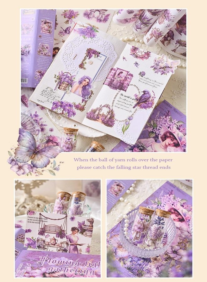 KMCHO Ancient Flower Roll Vintage Floral Decoupage & Scrapbooking Paper Pack - 24 Sheets of High-Quality Collage Art Prints for DIY Crafts, Card Making, Journals - Image 5