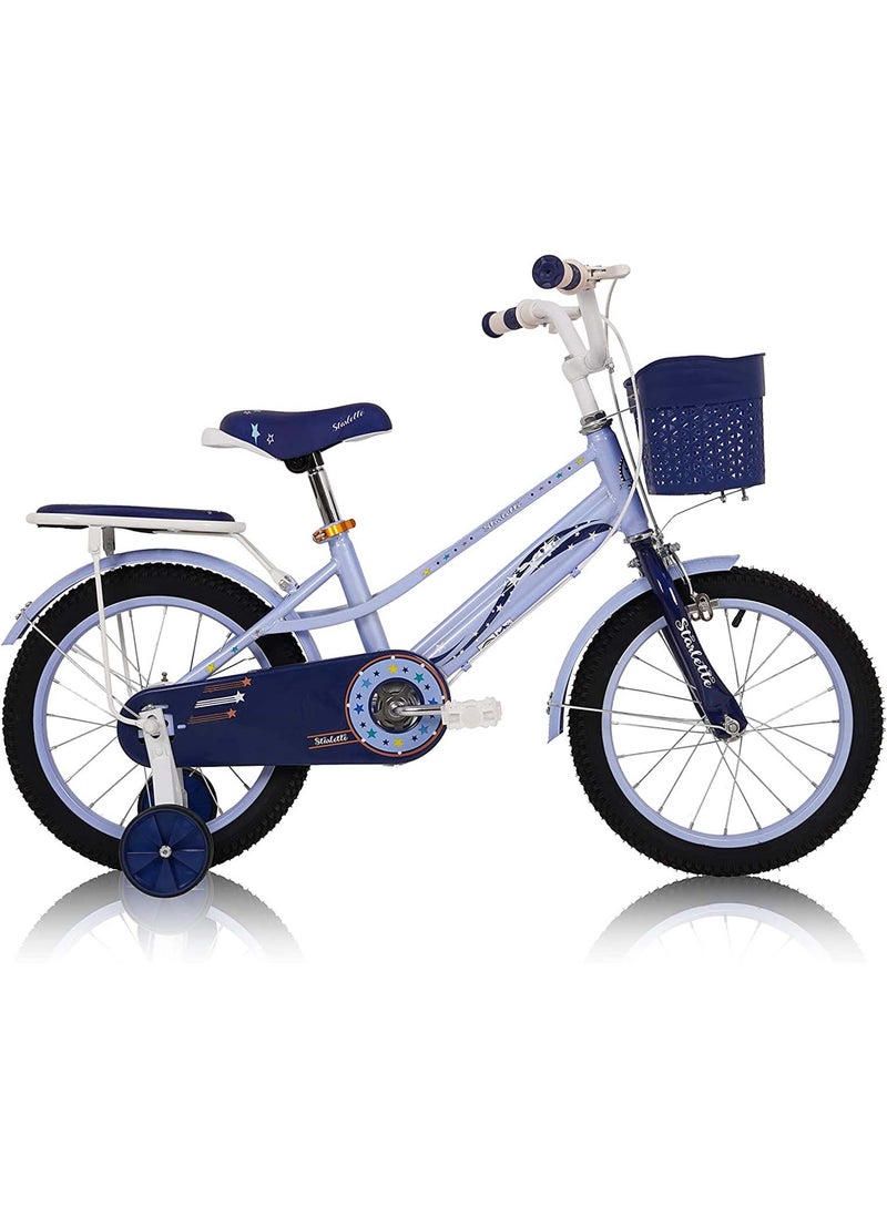 Vego دراجة فيجو ستارليت للبنات مقاس 16 بوصة مع عجلات تدريب باللون الأرجواني - Image 2