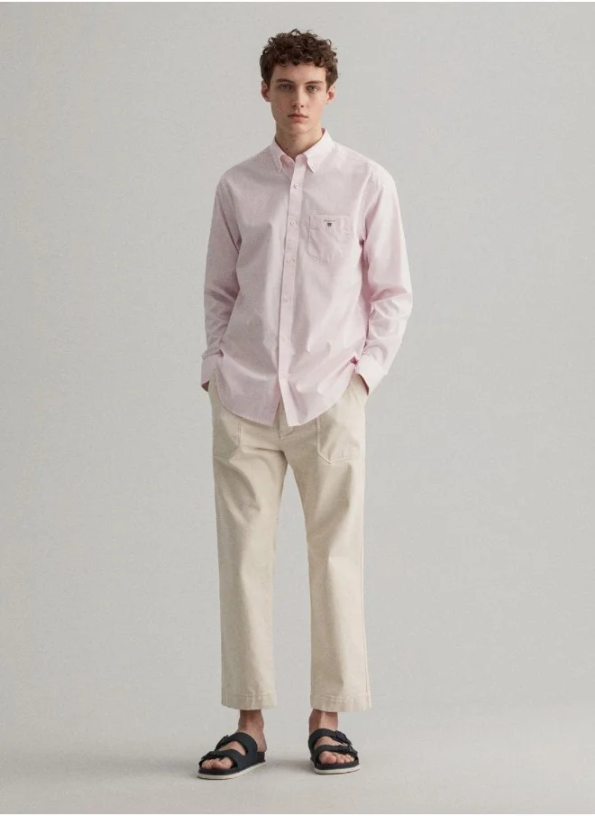 غانت Gant Regular Fit Banker Broadcloth Shirt