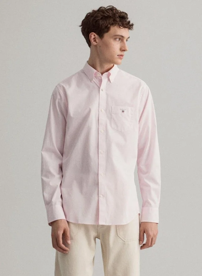 غانت قميص جانت رجالي بقصة عادية من قماش البانكر