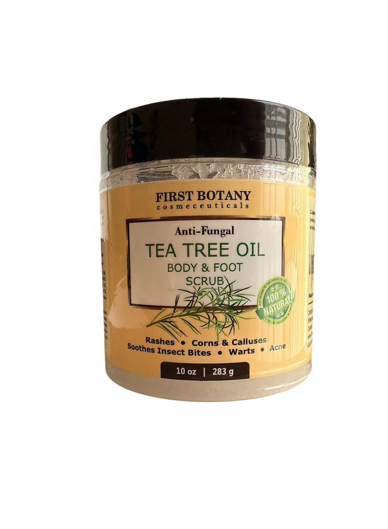 FIRST BOTANY Anti-Fungal Tea Tree Oil Body & Foot Scrub, 283g