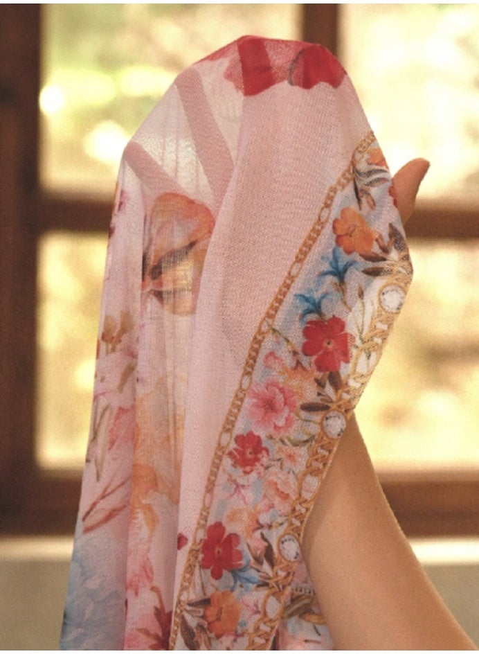 Shein سوييم أويسيس من شين بدلة سباحة قطعة واحدة مزينة بالأزهار أو مجموعة بيكيني من قطعتين لقضاء عطلة صيفية على الشاطئ - Image 4