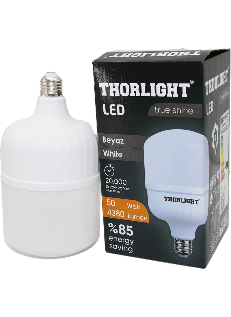 Trade Jam Thorlight 50W E27 Torch T-Shape White LED Bulb T-50B (4396) 