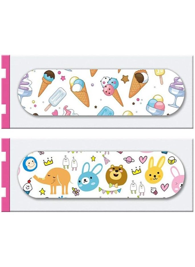 Cartoon Bandages 120Pcs Adhesive Bandages Disposable Waterproof Transparent Animals Stickers for Kids - Image 2