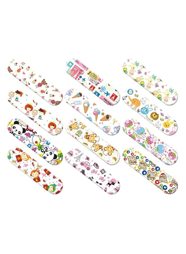 Cartoon Bandages 120Pcs Adhesive Bandages Disposable Waterproof Transparent Animals Stickers for Kids - Image 3