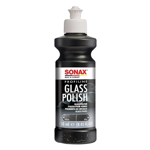 SONAX Glass Polish 27314 | Professional Grade Cleaner for Smooth & Scratch Free Glass | Removes Stubborn Stains, Water Spots & Micro Scratches | Ideal for Automotive & Household Glass Surfaces | 250ml - Image 1