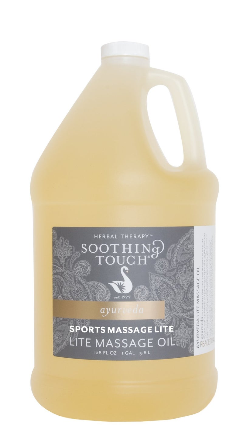 Soothing Touch Sports Massage Lite Oil, 1 Gallon, Deep Penetration, Quick Absorption, Peppermint, Eucalyptus, Clove, Relieve Tension and Muscle Pain, Leaves No Residue, Soft, Moisturized Skin - Image 4