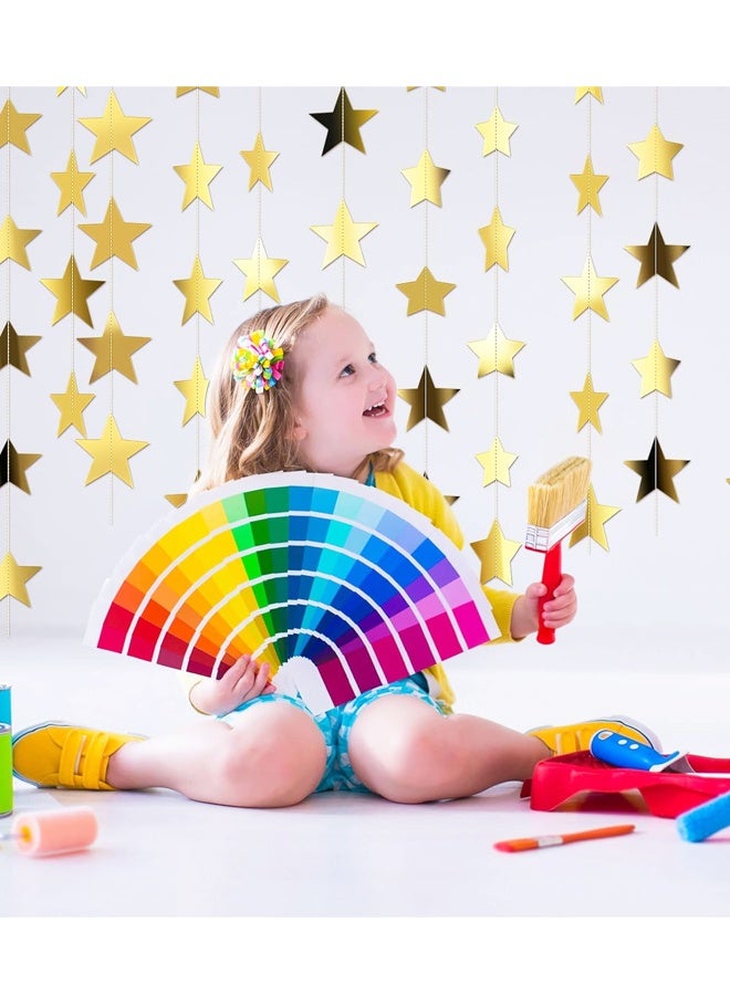 Glitter Star Garland Banner Party Decor 65 Feet Star Hanging Banner Twinkle Backdrop for Graduation Birthday Classroom Wedding Supplies - Image 3