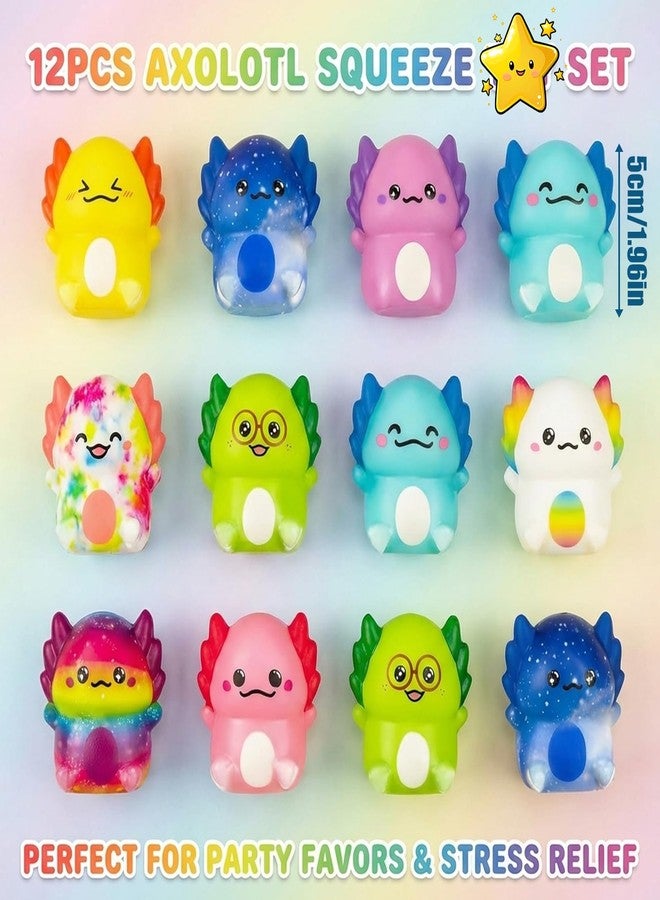 MIRJXB Axolotls Squishy, 12PCS Lovely Slow Rise Decor, Soft Axolotls Decorations for Home Deor and Stress Relax - Image 2