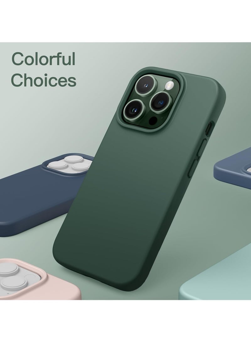 LEDIN Silicone Case for iPhone 13 Pro Silky Soft Touch Full Body Protective Phone Case Shockproof Cover with Microfiber Lining - Image 5