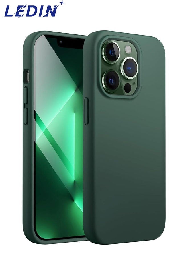LEDIN Silicone Case for iPhone 13 Pro Silky Soft Touch Full Body Protective Phone Case Shockproof Cover with Microfiber Lining - Image 1