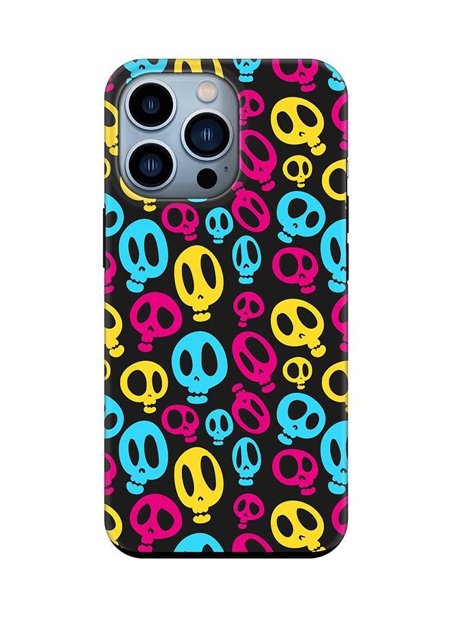Stylizedd Tough Pro Case for iPhone 15 Pro Dual Layer Hybrid PC TPU Customized Mobile Cover Matte Finish Phone Case - Crazy Skulls - Image 1