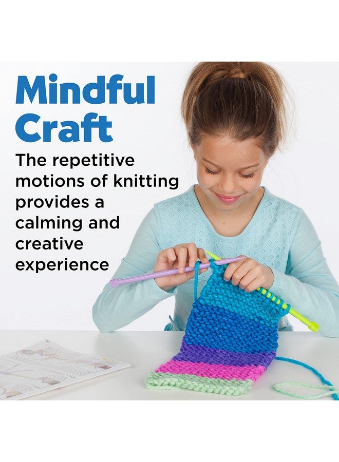 Creativity for Kids Learn to Knit Pocket Scarf - DIY Knitting Kit for Beginners, Kids Craft Kit - Image 5