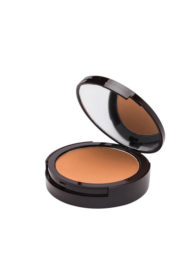 Manna Kadar Beauty Dual Powder Compact C6 Tan Shademedium To Full Coverage Longlasting Matte Finish Velvet Texture Hide Imperfections Covers & Smooths 4 Shades Highlight & Contour  - Image 1
