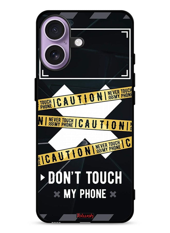 Tolwak Apple iPhone 17 Protective Case Cover Caution Never Touch My Phone - Image 1
