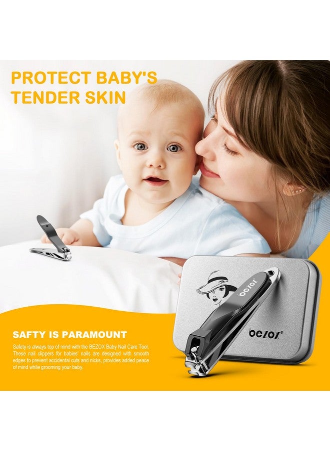 BEZOX Safe Baby Nail Clippers, Small Jaw Kids Nail Clipper Trimmers For Infants, Child And Toddlers, Precision Nail Grooming Tool For Tiny Fingers And Toes - Black - Image 2