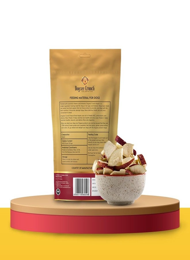 Dogsee Crunch Apple from Freeze-Dried Apples, Single-Ingredient Training Treat for Dogs (10g) - Image 2