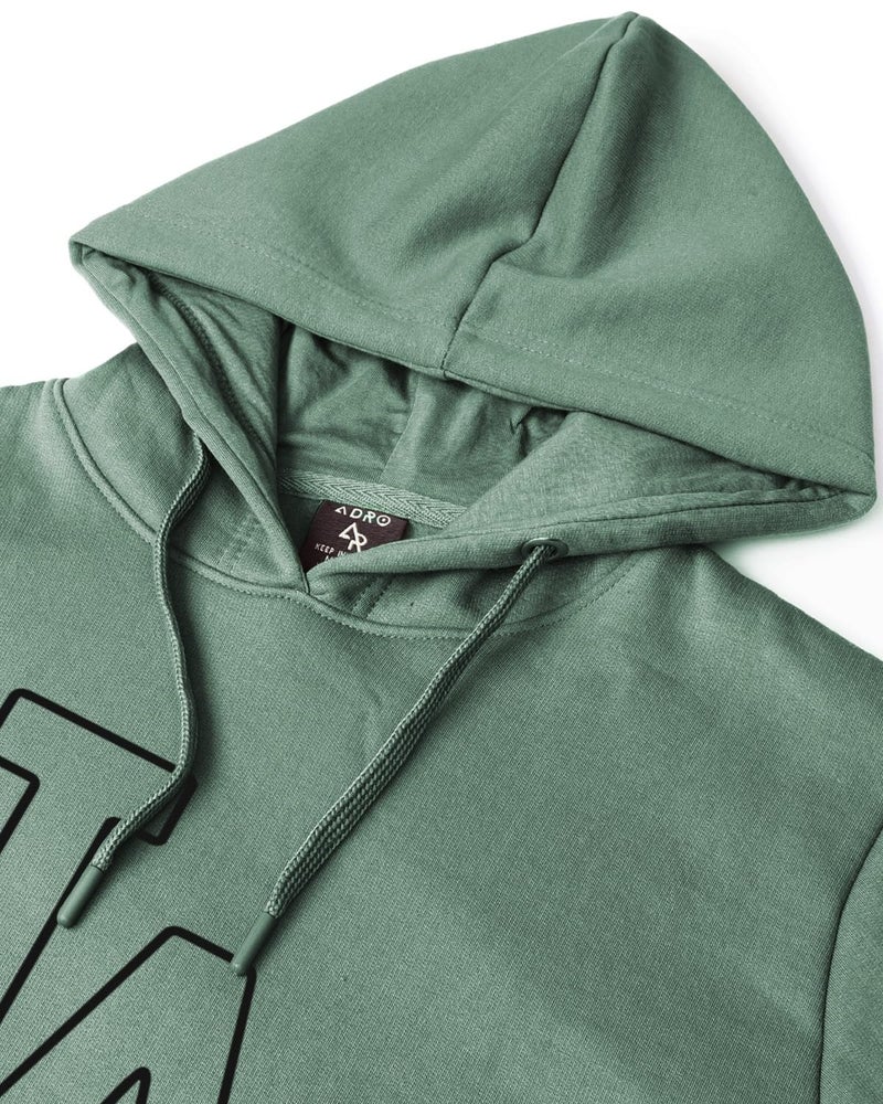 ADRO Men's Cotton Neck Hooded Sweatshirt (H24-LA-PT_Pista - Image 4