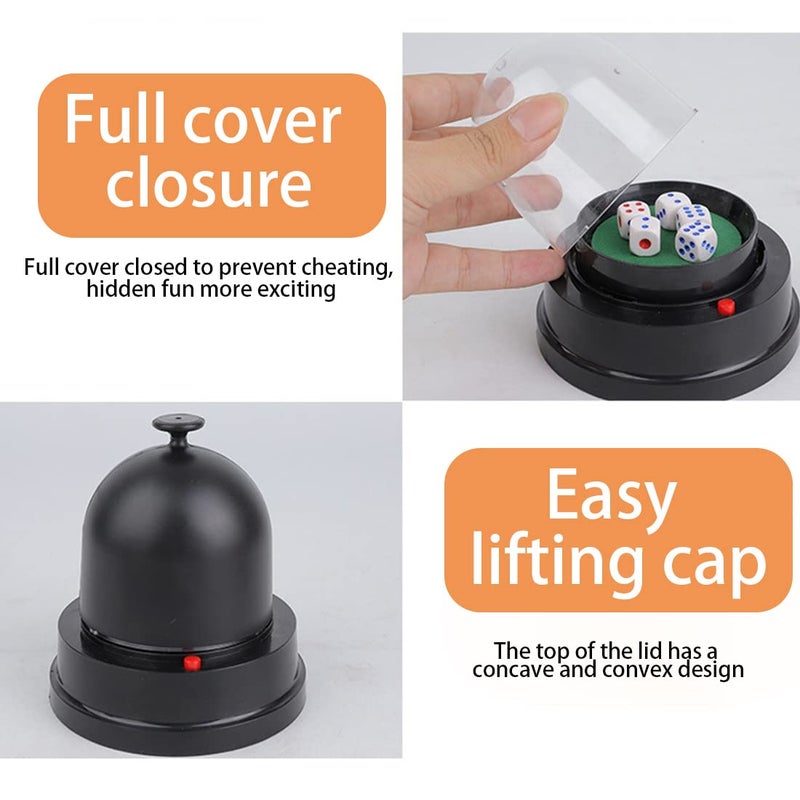 Gikfun Automatic Lucky Dice Roller Cup Set with 5 Dices for Family Friends Party Games EK1883 - Image 4