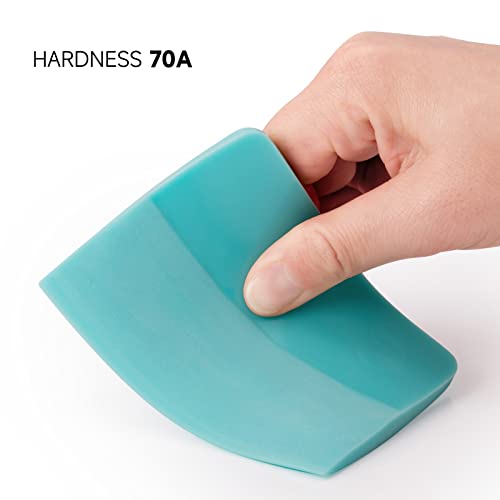 FOSHIO PPF Squeegee for Vinyl, 3 in 1 Different Hardness Medium Size Anti-Scratch TPU Rubber Squeegee Window Tint Squeegee for Paint Protection Film, Car Window Tinting, Squeegee for Window Cleaning - Image 3