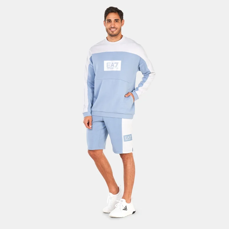 EA7 Emporio Armani Men's Train Tonal Block Sweatshirt