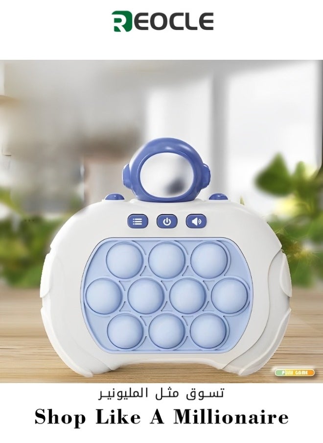 REOCLE - Pop Fast Push Bubble Game Quick Push Console Game Handheld Puzzle Game Sensory Toy Stress Light Up Game Toys Gifts for Boys Girls Teens - Image 1