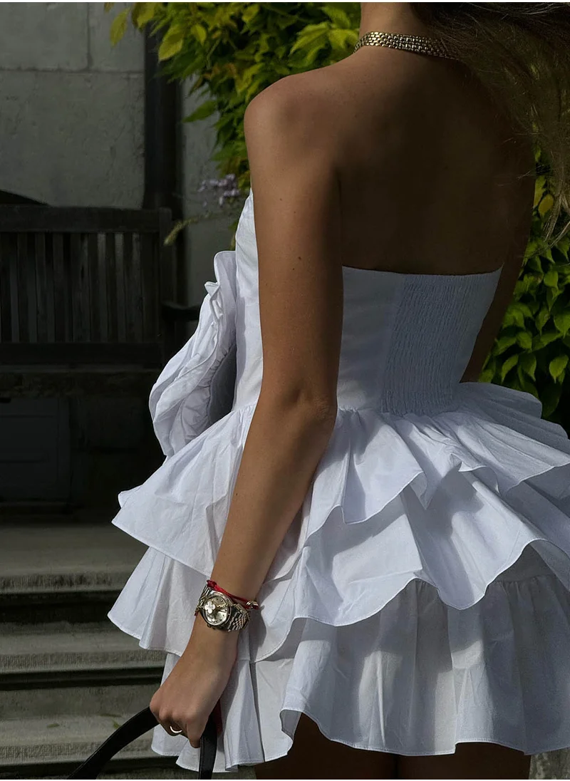 Collective The Label Frill Detailed Dress