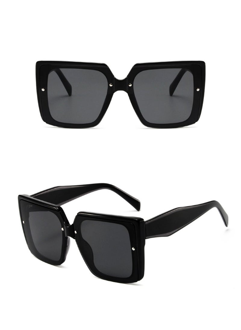 Urban Utility - Stylish Oversized Square Sunglasses for Women,Durable, UV Protection, Trendy Eyewear, High-Quality Glasses, Fashionable Eyeglasses, Classic Shades, Designer Eyewear - Image 1