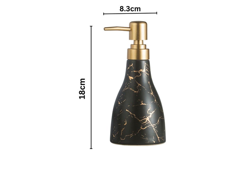 FabSeasons Soap Dispenser with Pump, Matte Italian Marble Pattern Dispensar Bottle for Liquid soap, Lotions and Oil - Image 5