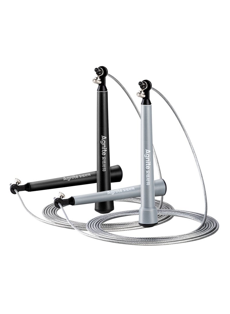 أغنايت حبل القفز السريع ديلي أغنايت – كابل فولاذي قابل للتعديل مع محامل دوّارة 360°، مقابض من الألمنيوم خفيفة الوزن للكروس فيت والملاكمة وتدريبات اللياقة البدنية. - Image 1