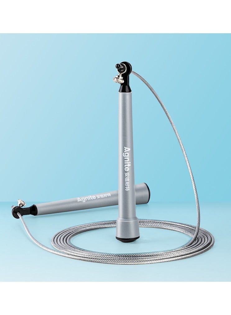 أغنايت حبل القفز السريع ديلي أغنايت – كابل فولاذي قابل للتعديل مع محامل دوّارة 360°، مقابض من الألمنيوم خفيفة الوزن للكروس فيت والملاكمة وتدريبات اللياقة البدنية. - Image 2