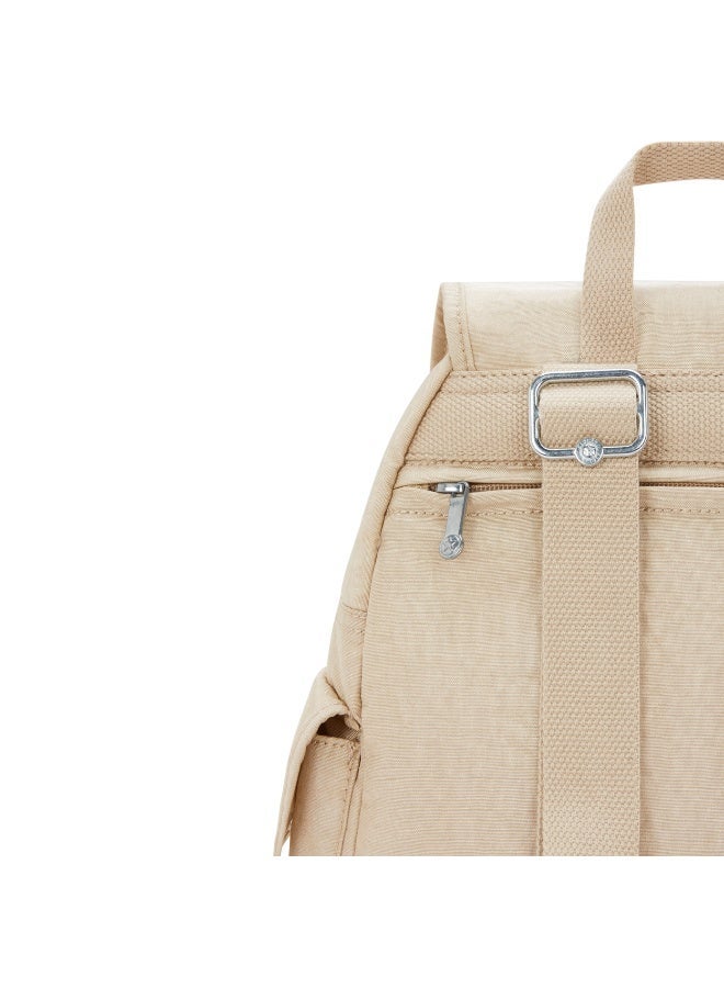 kipling City Pack Small backpack Sparkled Beige - Image 4